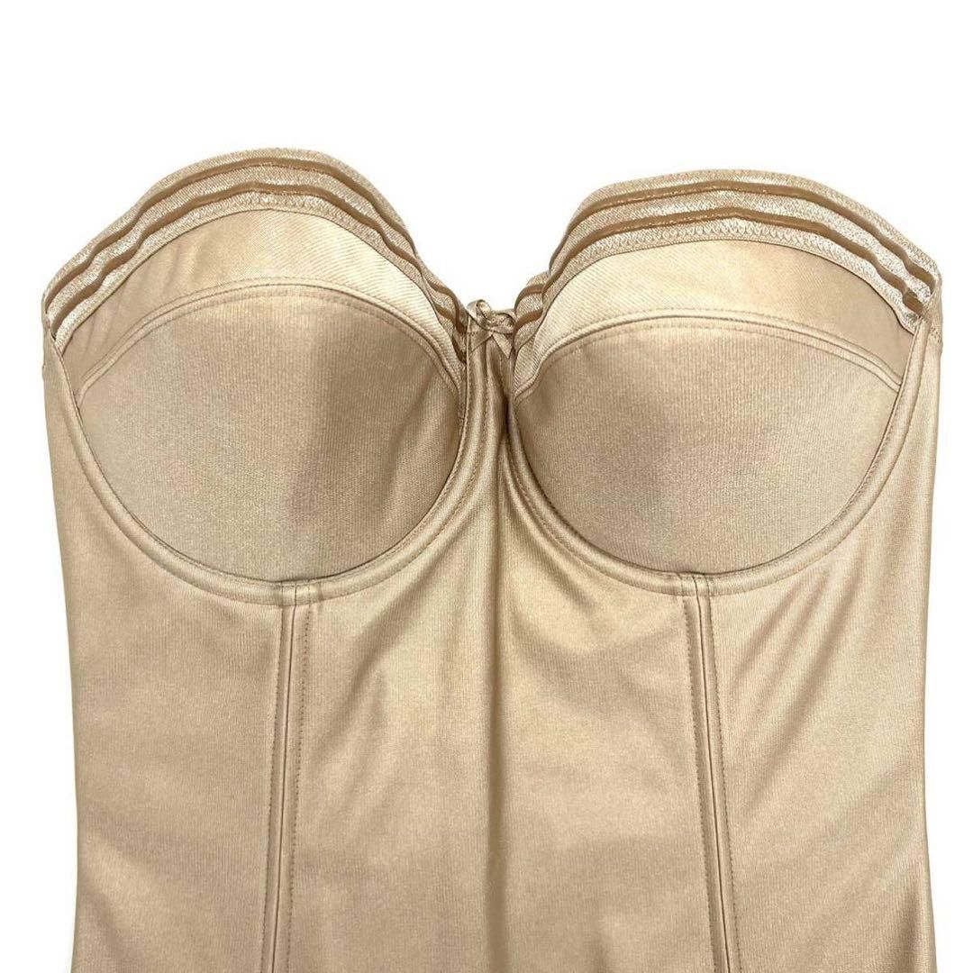 C’ESTMOI Nobleセモア ノーブル ロングビスチェ ウェディング コルセット ベージュ ブライダル インナー 補正 下着 補正 結婚式 D80 ビスチェ ドレス JAPAN 上質 シルエット ドレス 結婚式 挙式 披露宴