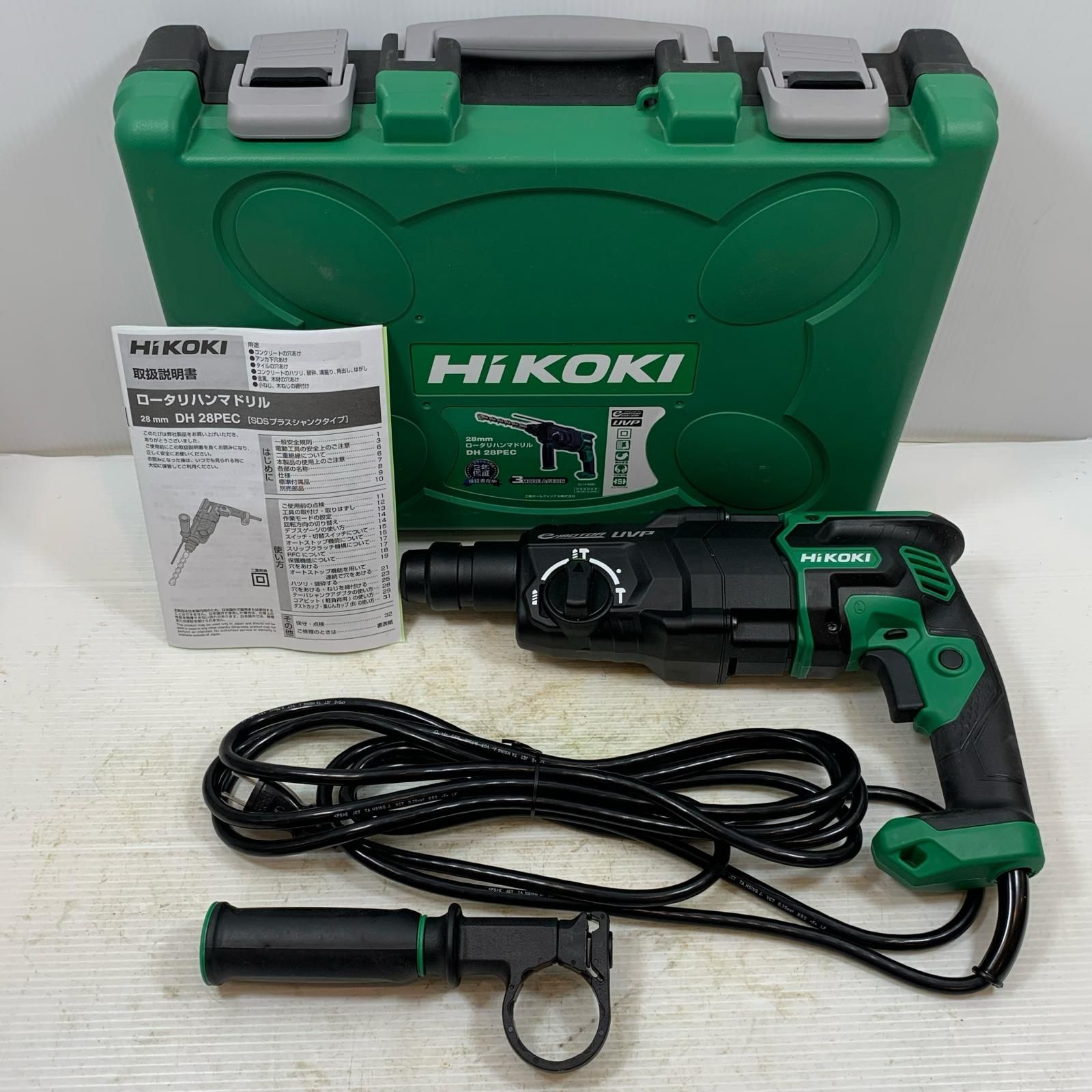 κκHiKOKI ハイコーキ 締め付け工具 ハンマドリル コード式 100v C910092 DH28PEC グリーン