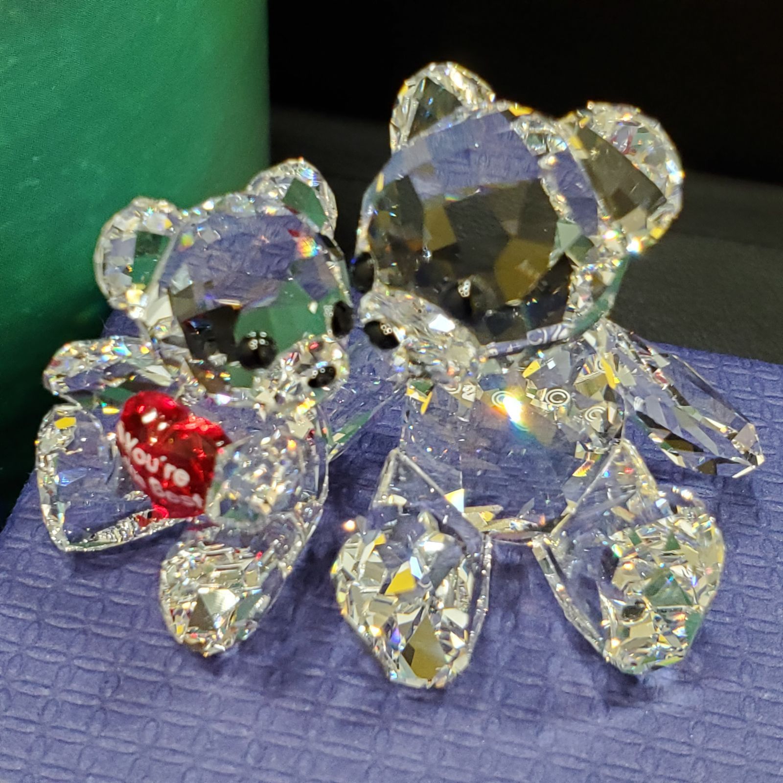 EL6】SWAROVSKI スワロフスキー lovlots クリスタル ベア ハート 4点