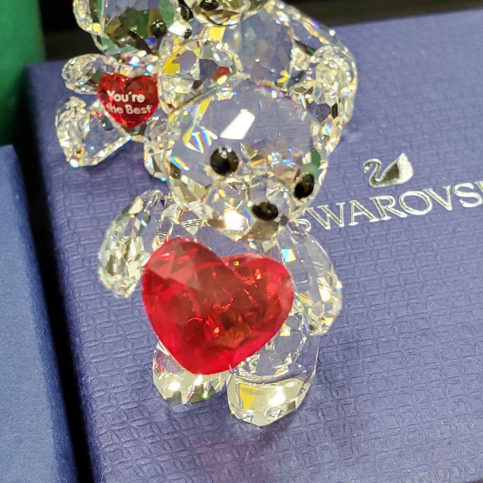 EL6】SWAROVSKI スワロフスキー lovlots クリスタル ベア ハート 4点