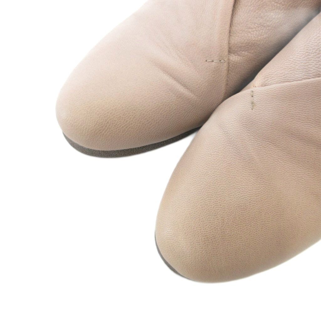  ヨーガンレール JURGEN LEHL ウェッジソール クロス スリッポン フラットシューズ カシュクール レザー 23 cm ベージュ GV その他 靴