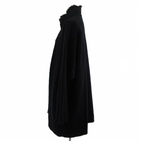 ババグーリ コート ジャケット カシミヤ混 ブラック 黒 M