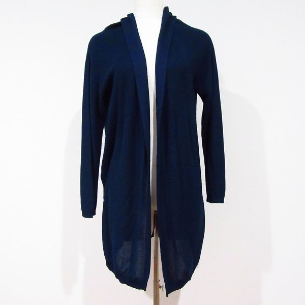 anc レリアン Leilian カーディガン セーター ニット 9 紺 レディース 936324