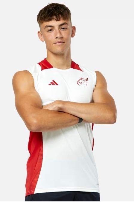 アディダス ラグビー マンスター トレーニング ベスト 白 ホワイト モデル 日本未発売