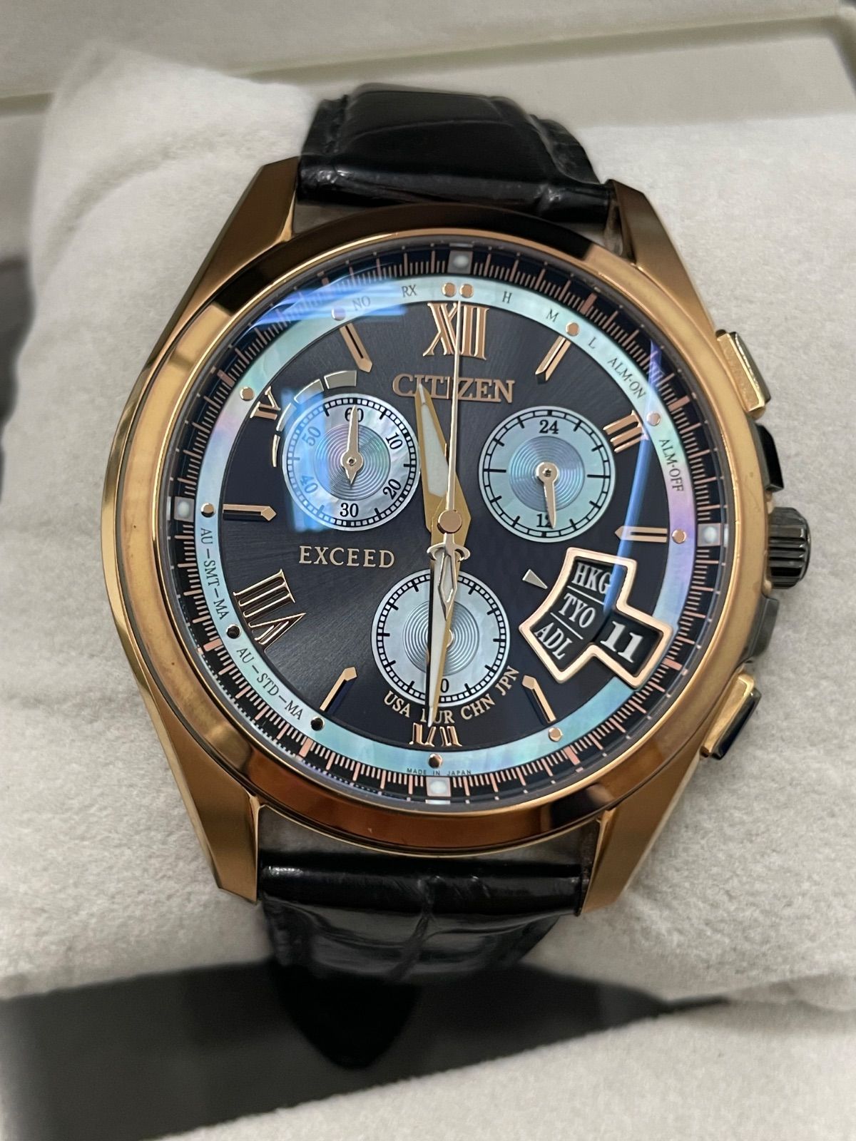 シチズン CITIZEN エクシード エコドライブ ソーラー電波 メンズ き