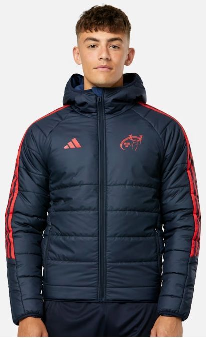 アディダス ラグビー マンスター ウインター ジャケット 紺 ネイビー 公式モデル 日本未発売