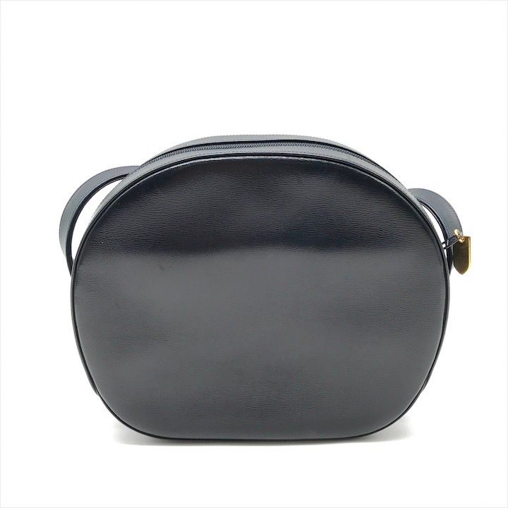 Cartier カルティエ サファイア レザー ゴールド金具 ショルダー バッグ ネイビー ブランド レディース かばん 鞄 Bag k6903