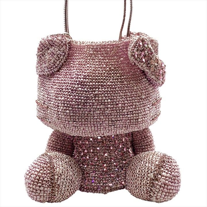 超 ANTEPRIMA アンテプリマ ワイヤー キティちゃん ハローキティ ハンド バッグ ラージ シルバー ピンク ブランド 鞄 BAG m15199