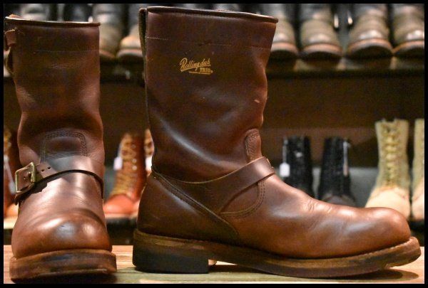 9 ROLLING DUB TRIO ローリングダブトリオ CONQUER コンカーエンジニア 茶 ブラウン クロムエクセル ブーツ HOPESMORE FJ366