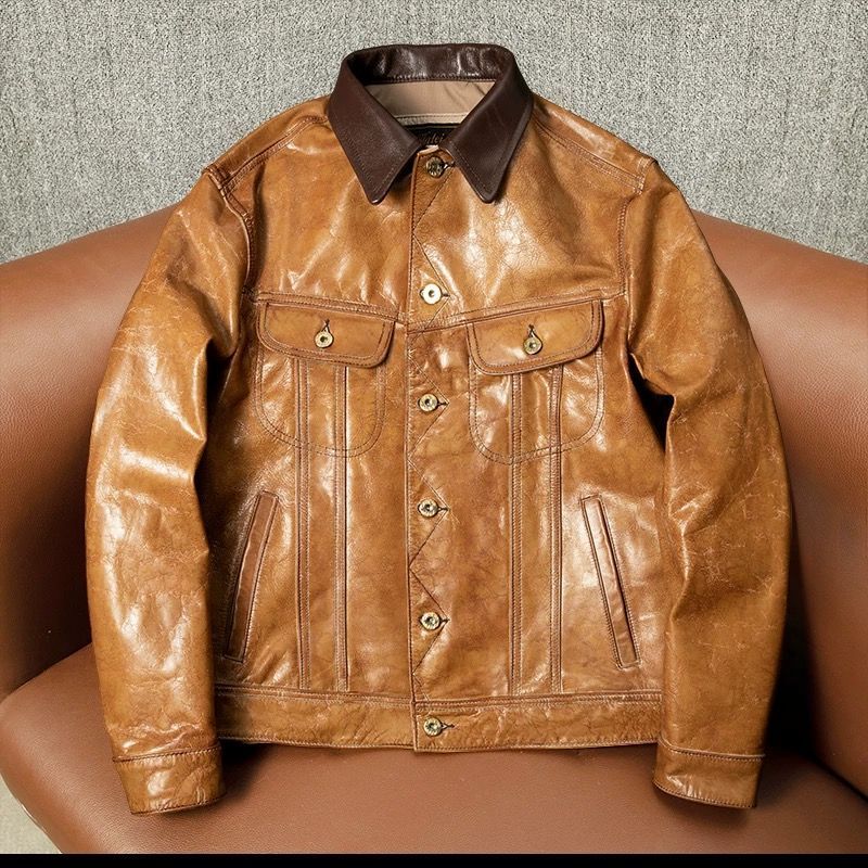 h 2025 メンズ 本革 ジャケット 山羊革 短丈レザージャケット ビジネス＆カジュアル兼用｜防寒 厚手 大きいサイズ対応