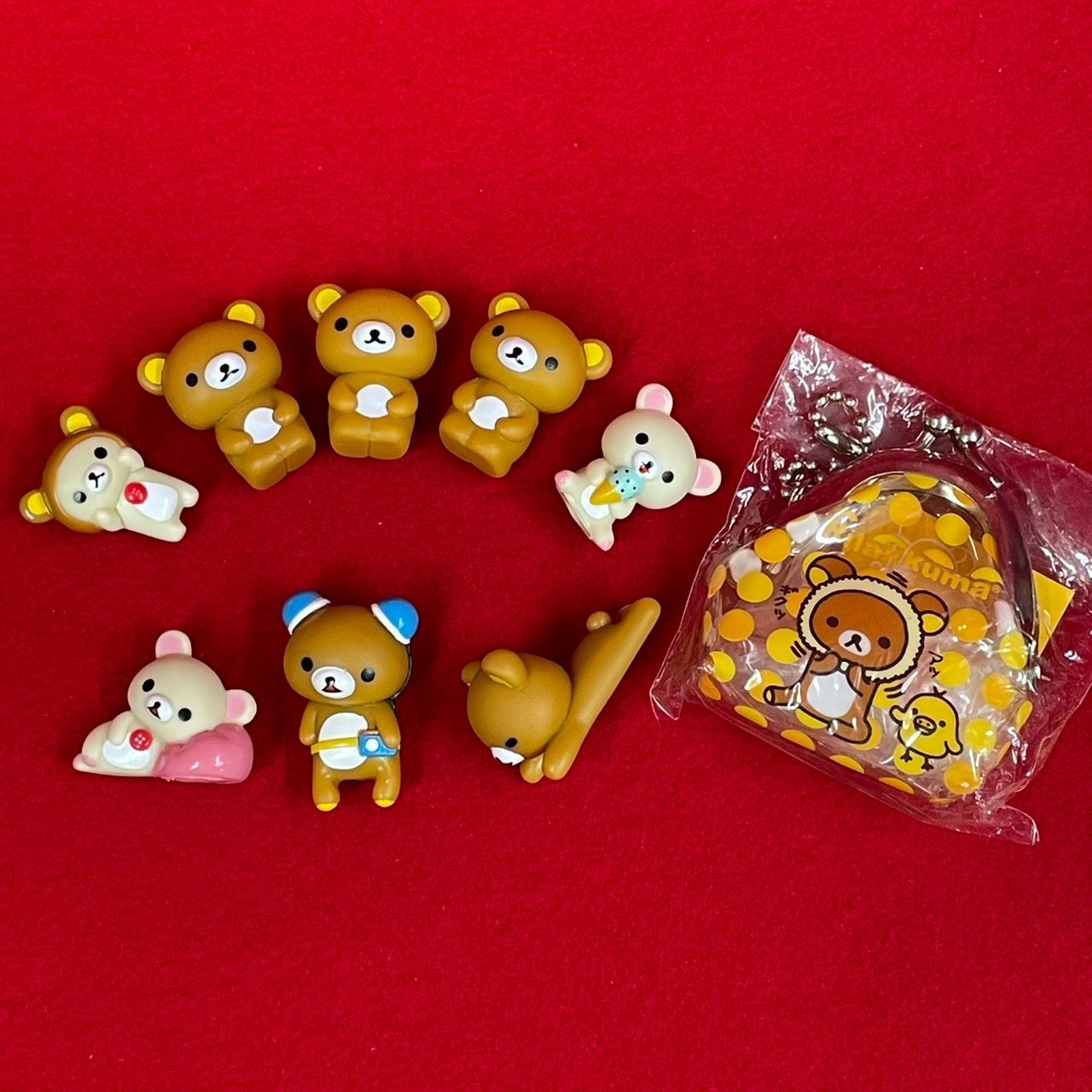 リラックマ コリラックマ フィギュア ソフビ マスコット 8体・ミニ