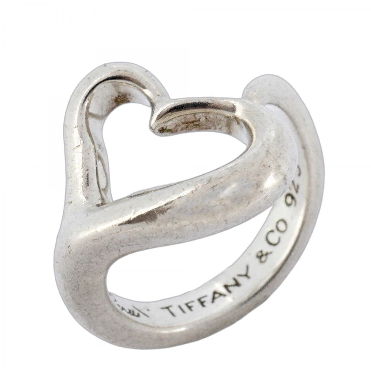 5jmb0821 ティファニー リング オープンハート シルバー925 8号 レディース