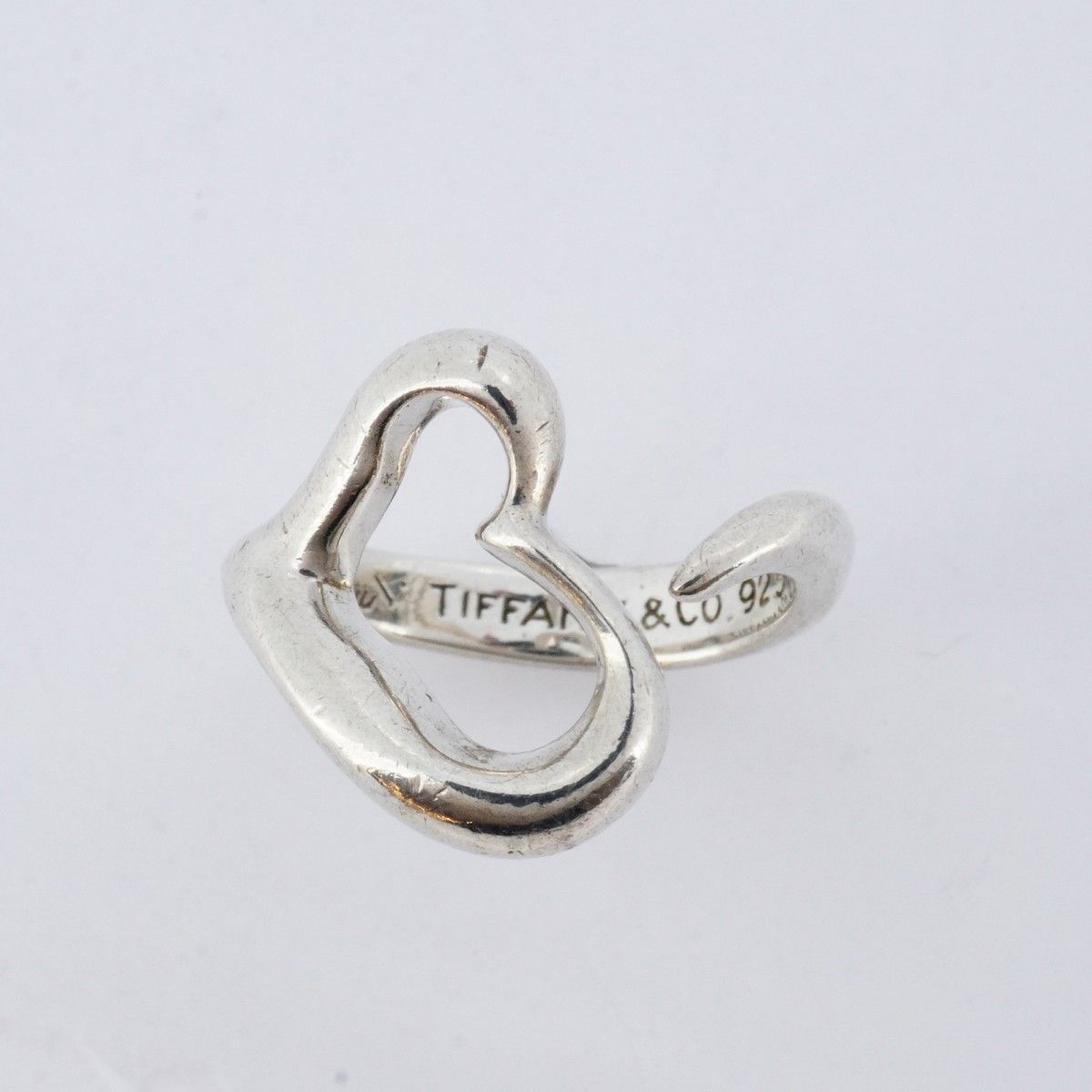 5 jmb 0821 ティファニー リング オープンハート シルバー925 8号 レディース