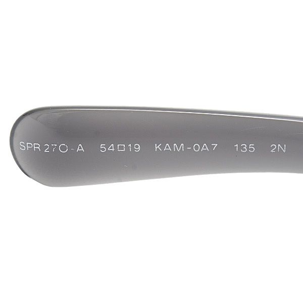  プラダ サングラス レディース スクエアフレーム ミニマルバロック アイウェア プラスチック グレー×ブラック PRADA サングラス 小物