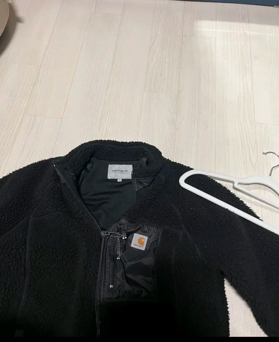 Carhartt ブラック ボア フリース ジャケット