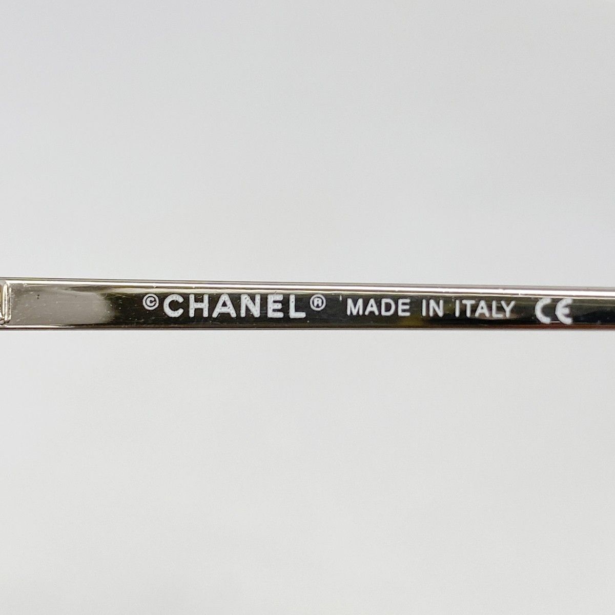 5 ob 1194 シャネル サングラス 4017-D プラスチック クリア シルバー金具 レディース