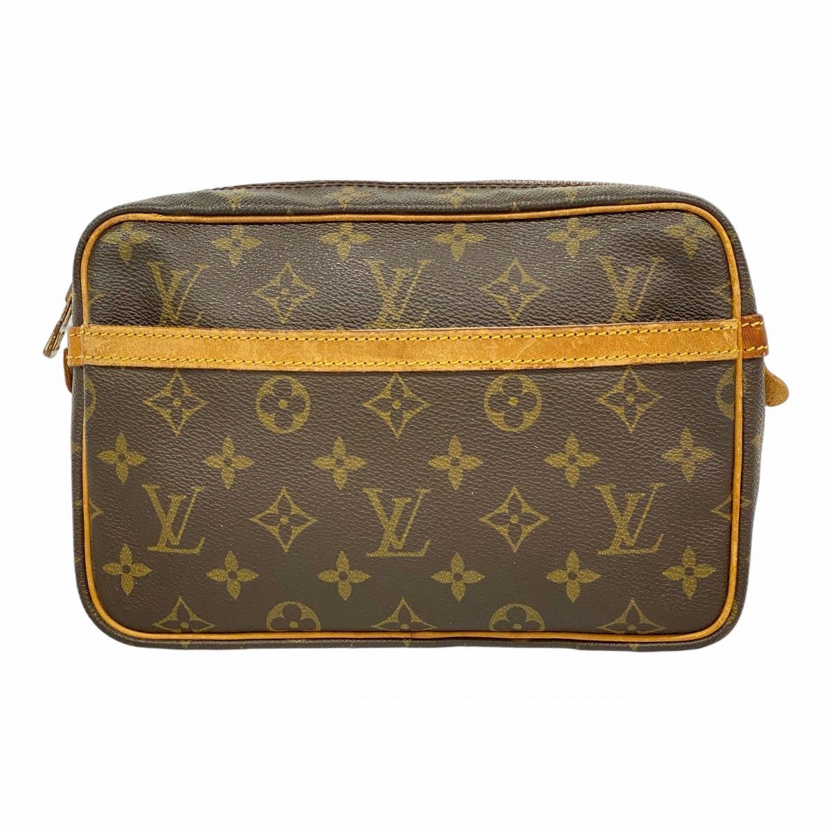 5 ob 1226 ルイヴィトン クラッチバッグ モノグラム コンピエーニュ23 M 51847 ブラウン メンズ