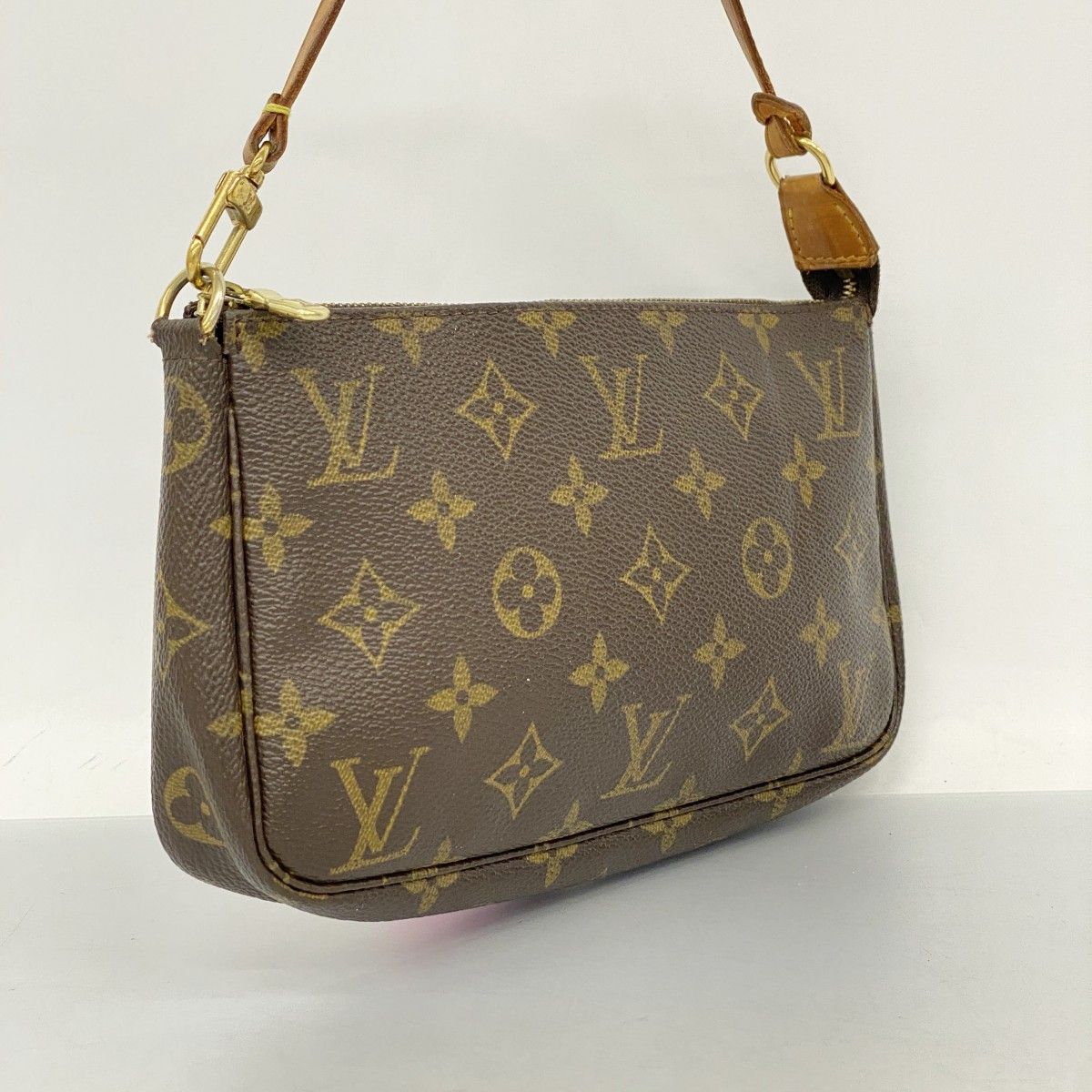 5ob1228 ルイヴィトン ポーチ モノグラム ポシェットアクセソワール M51980 ブラウン レディース