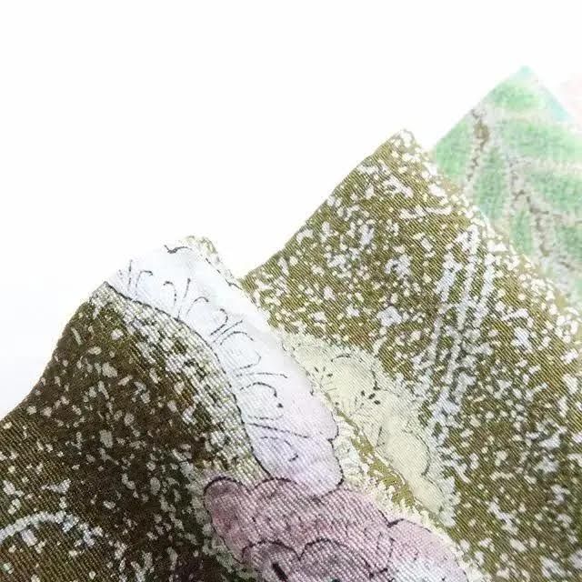 百華❀Y2298◇美品 さが美謹製 辻が花 絞り 手縫い 正絹 訪問着 着物