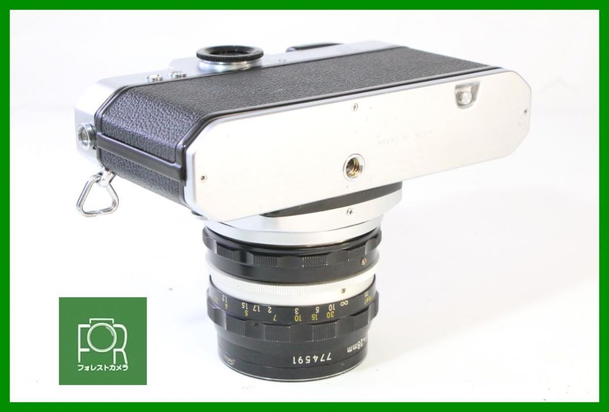 点検済 ニコン Nikon NIKOMAT EL NIKKOR-H Auto 28mm F3.5 シャッター全速 露出計完動 5421