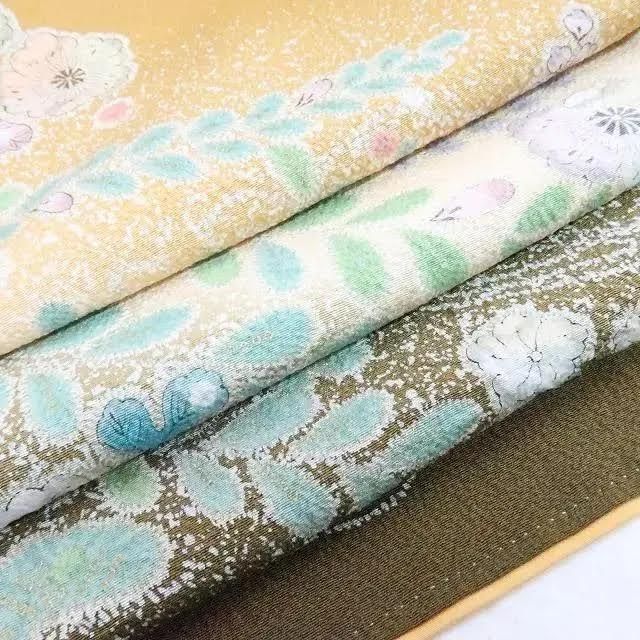 百華❀Y2298◇美品 さが美謹製 辻が花 絞り 手縫い 正絹 訪問着 着物