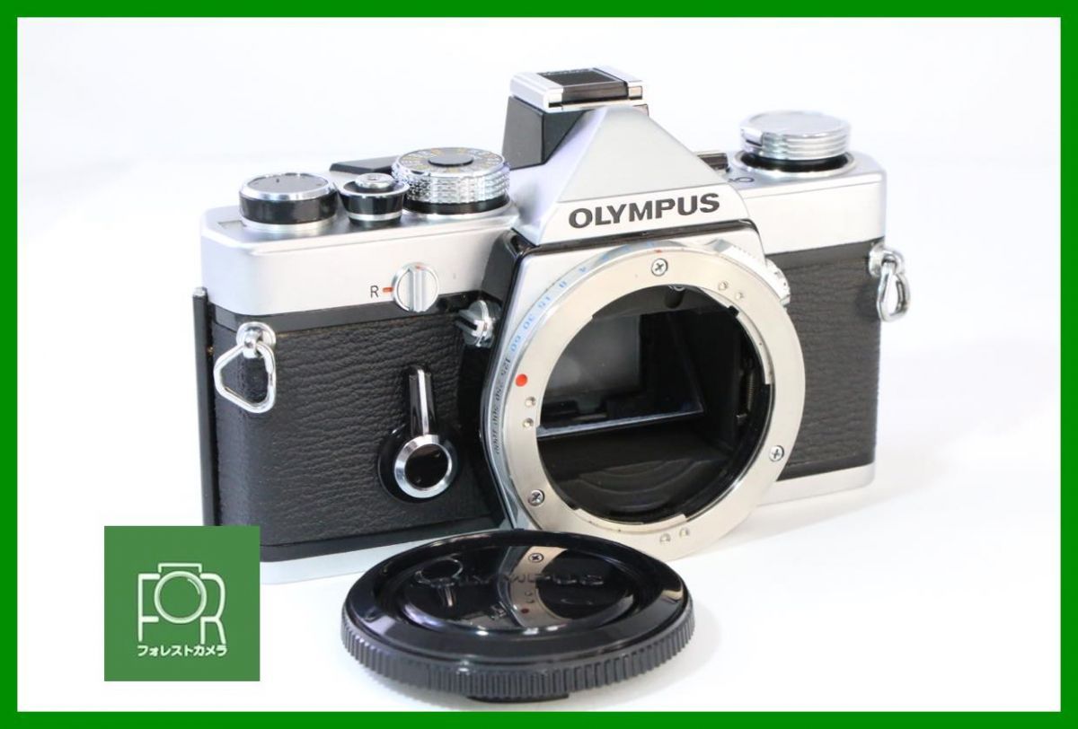 点検済 オリンパス OLYMPUS OM-1 ボディ シャッター全速 露出計完動 プリズム補修跡のみ 4916