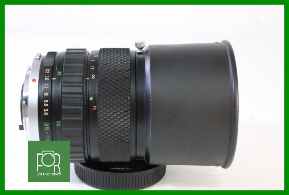 点検済 玉 オリンパス OLYMPUS MC ZUIKO 35-70mm F3.6 前後キャップ フィルター フード付き 4913