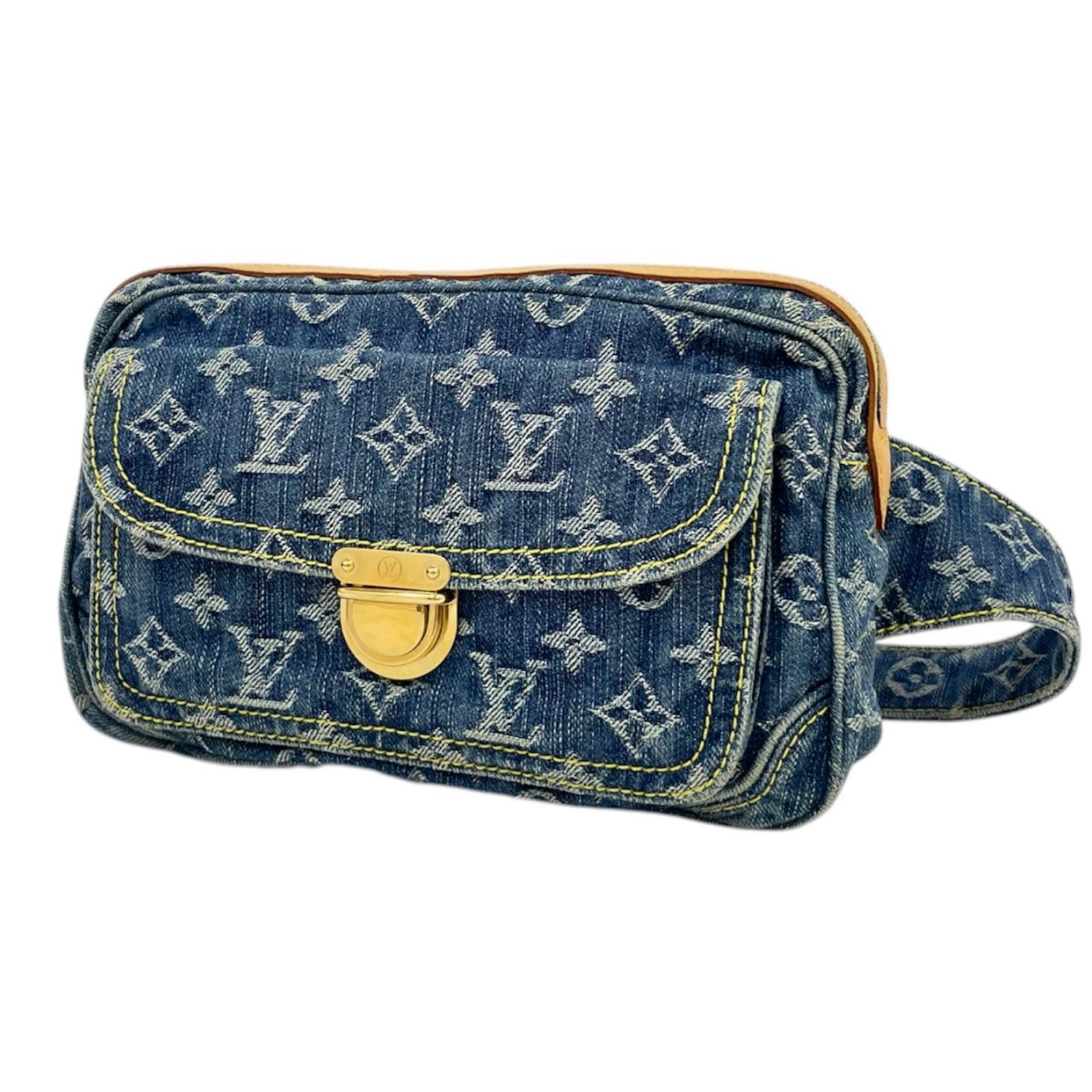 LOUIS VUITTON ルイ ヴィトン バムバッグ モノグラム デニム ボディバッグ ウエストバッグ ウエストポーチ M95347 ネイビー 尾張小牧店