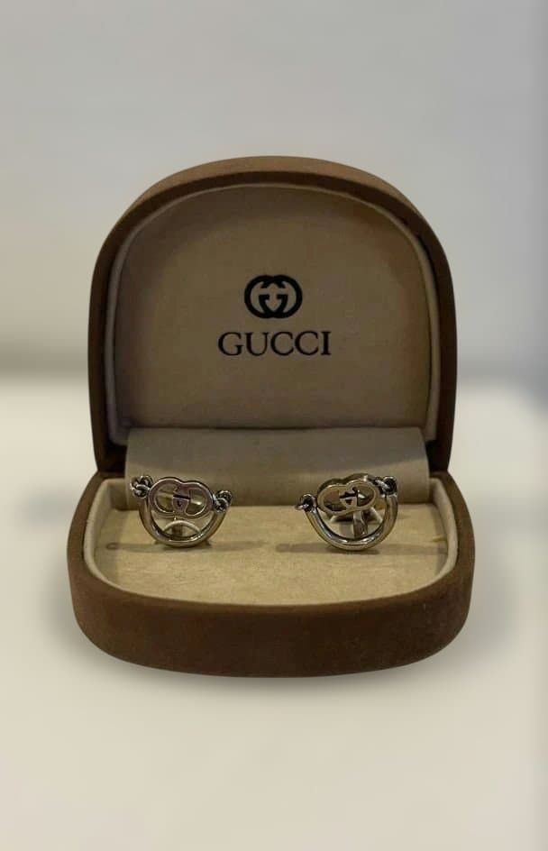 GUCCI グッチ　カフス　カフリンクス　インターロッキング　シルバー925 GUCCI - グッチ カフリンクス インターロッキング カフスボタン