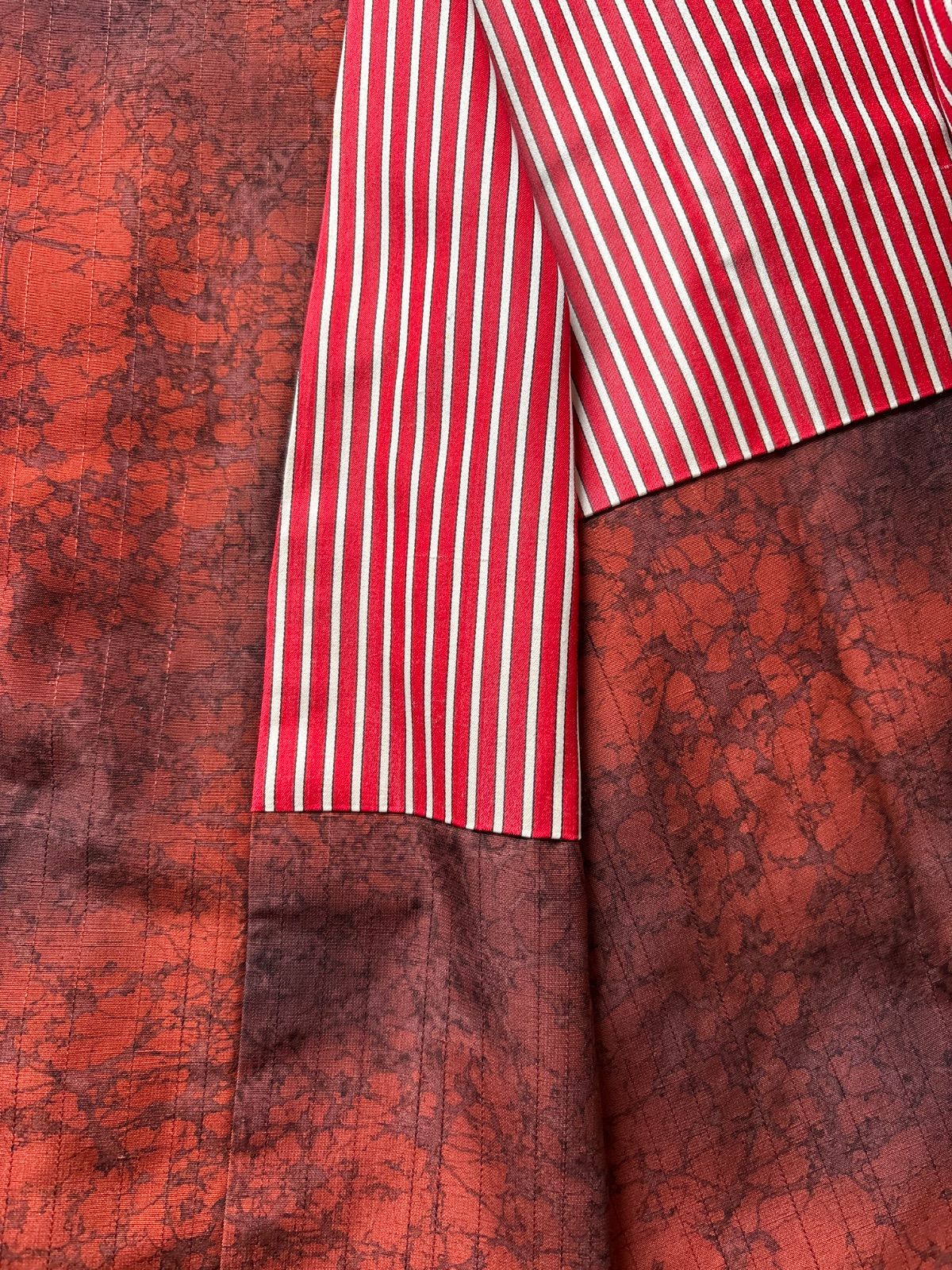 ろうけつ染 袷道行