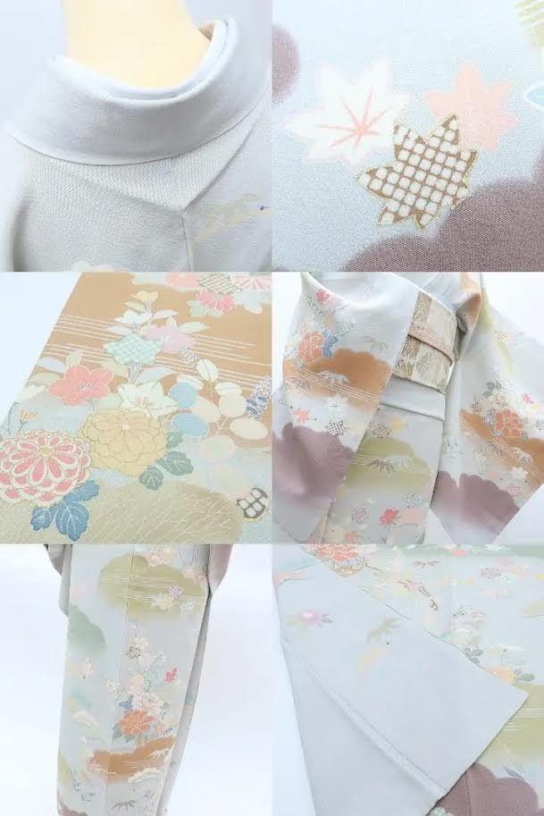 専用Y3680◇新品 正絹 仕付け糸付 手縫い仕立て 宝尽くし 訪問着 着物 百華❀Y3684◇美品未着用 正絹 仕付け糸付 手縫い仕立て 訪問着 着物