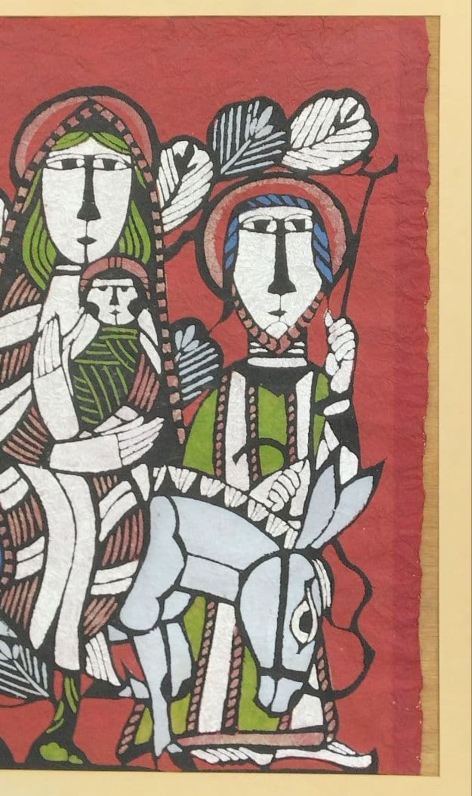 渡辺禎雄「聖母子」限定型染め版画 59/70 サイン入り 1978年 - メルカリ