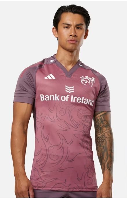 アディダス ラグビー マンスター ヨーロピアン プレイヤーズ ジャージ モーヴ ピンク 紫 公式モデル 日本未発売