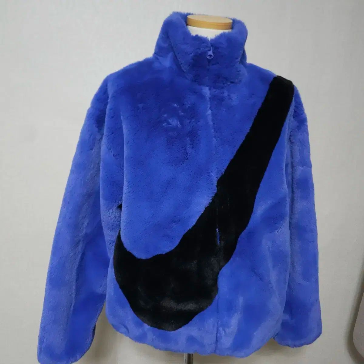 ナイキ ブルー ファー ジャケット ビックスウォッシュ