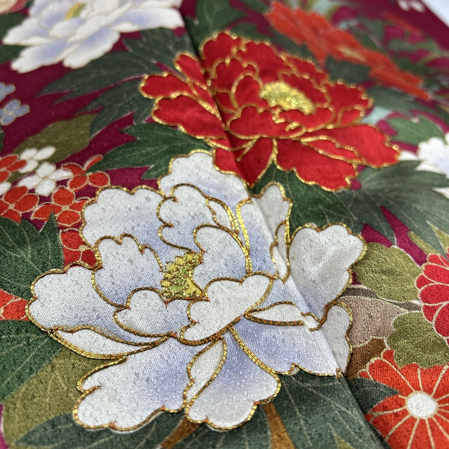  振袖 正絹 着物 同梱 リメイク用 着付け L 157 振袖 着物