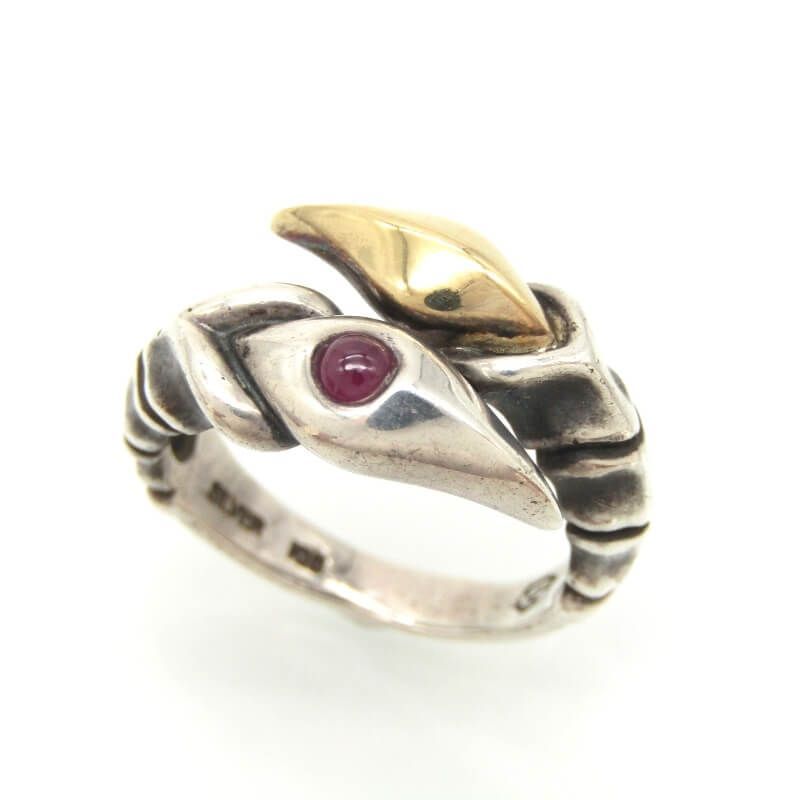 Bloody Mary ブラッディマリー ダブルタローン リング K18/SILVER