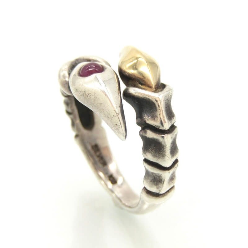 Bloody Mary ブラッディマリー ダブルタローン リング K18/SILVER