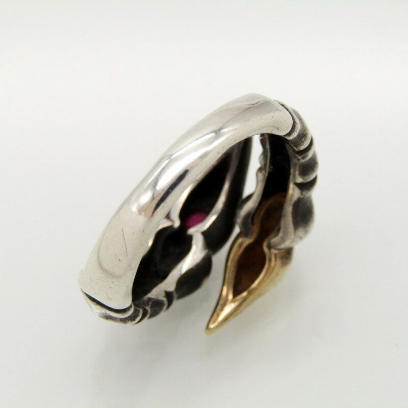 Bloody Mary ダブルタローン リング シルバー925 K18 20号 Bloody Mary ダブルタローン リング シルバー925 K18 20号