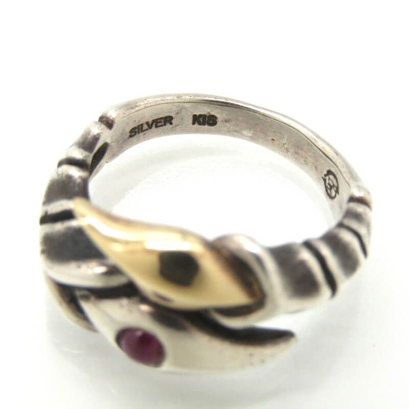 Bloody Mary ブラッディマリー ダブルタローン リング K18/SILVER