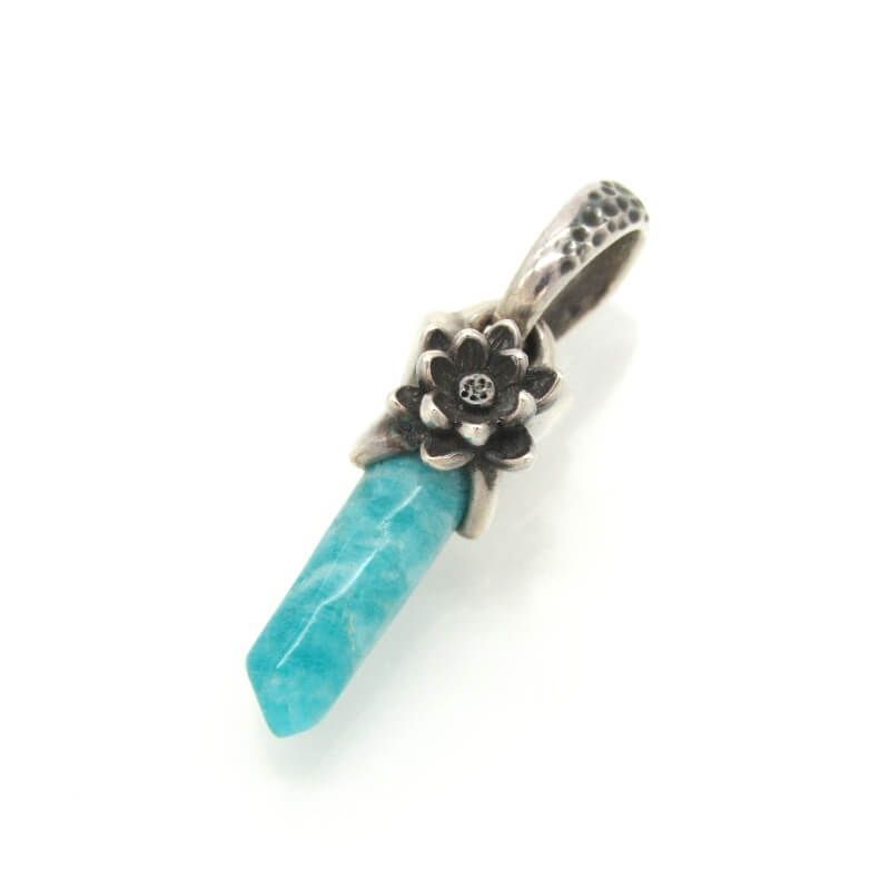 Bloody Mary ブラッディマリー ワイルドフラワー ペンダント アマゾナイト 野草 ネックレストップ SV925 ユニセックス 28011233