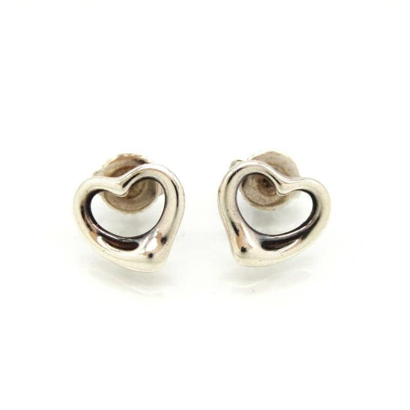 Tiffany-Co. ティファニー ピアス オープンハート 2点セット エルサ ペレッティ スペイン製 SV925 レディース 28011263