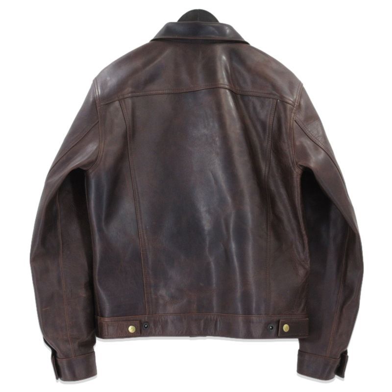 BONCOURA ボンクラ レザージャケット 3rd Hand-Waxed Brown Fade 馬革 ホースハイド Leather Jacket ブラウン 38 70017272