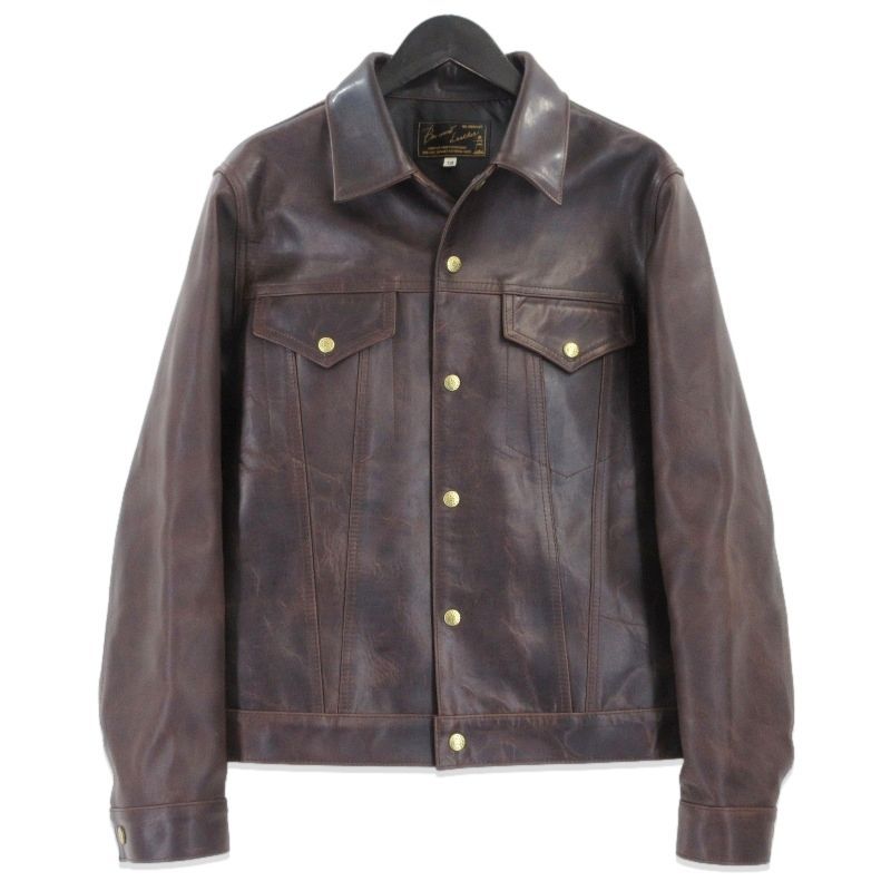 BONCOURA ボンクラ レザージャケット 3rd Hand-Waxed Brown Fade 馬革 ホースハイド Leather Jacket ブラウン 38 70017272