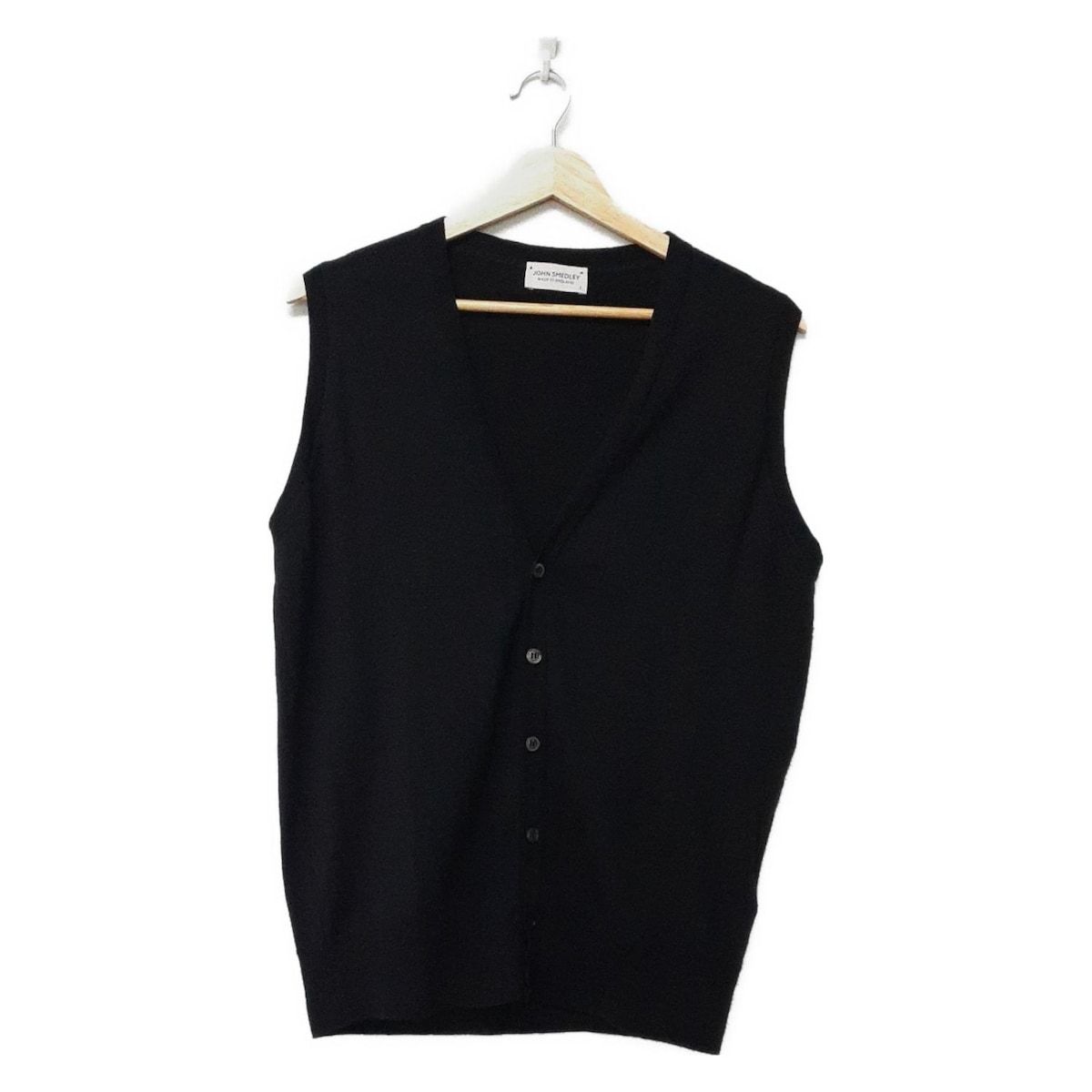 JOHN SMEDLEY ジョンスメドレー ベスト サイズL メンズ - 黒
