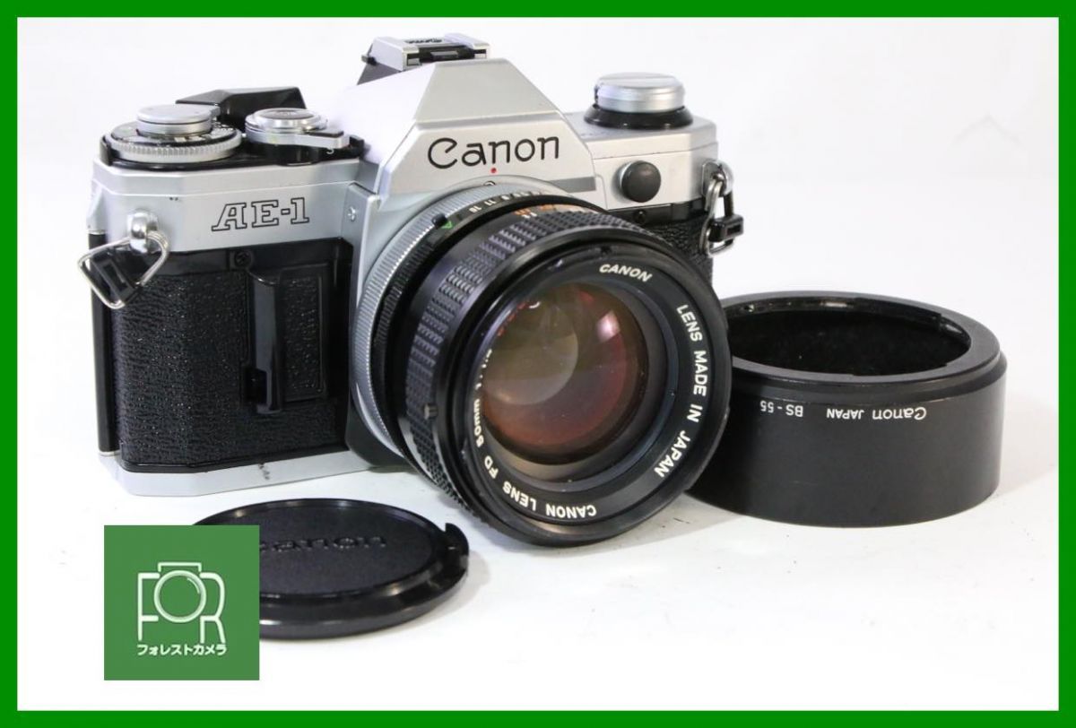 点検済 キヤノン Canon AE-1 FD 50mm F1.4 S.S.C. シャッター全速 露出計 絞り完動 5650