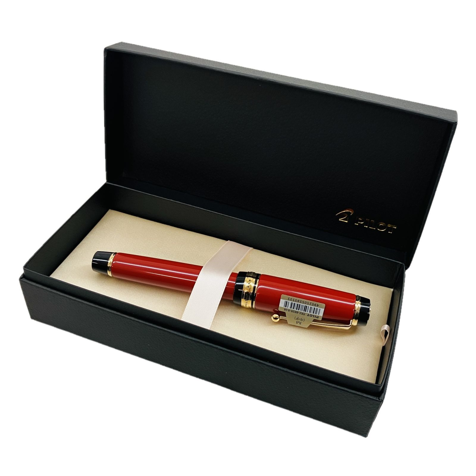 PILOT FKV-88SR-R-M レッド 朱 中字 万年筆 文房具 漆 パイロット C10610671