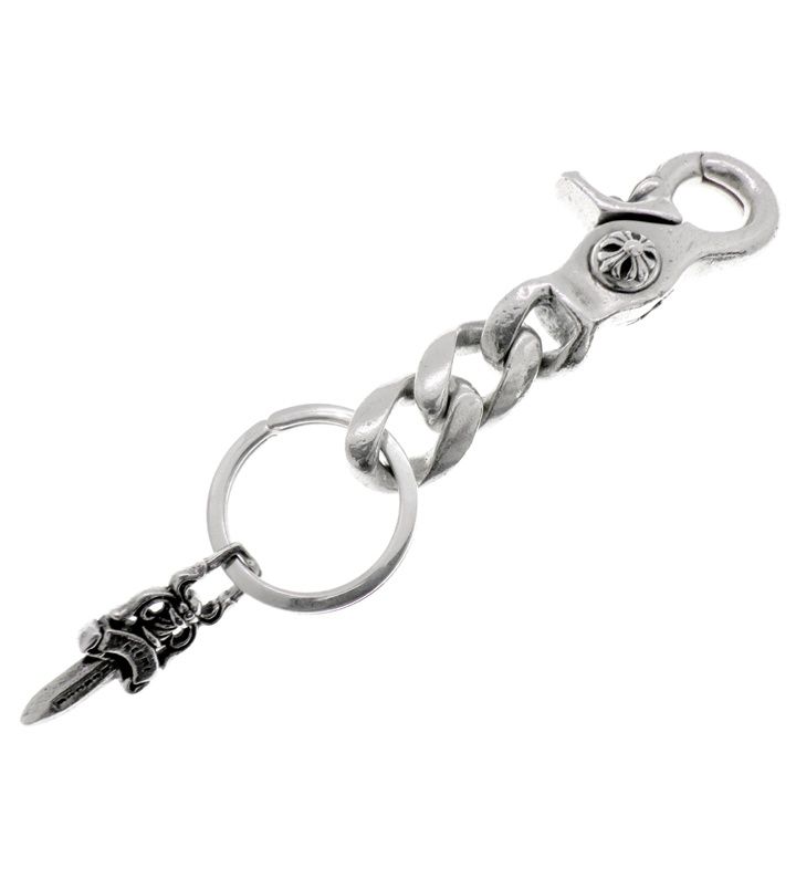 クロムハーツ CHROME HEARTS CLP CHN CLASSIC-S ショート クラシック リンク シルバー キーチェーン 45317