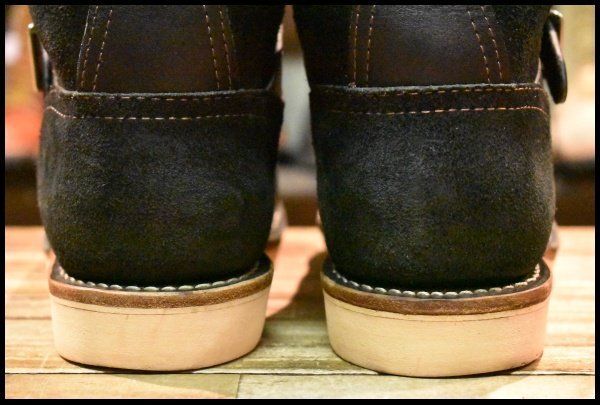  7 5 E 05年 WESCO ウエスコ カスタムボス ブラック ブラックラフアウト 黒スエード ビブラム1010 ブーツ BOSS FJ 385 エンジニアブーツ ブーツ 革靴