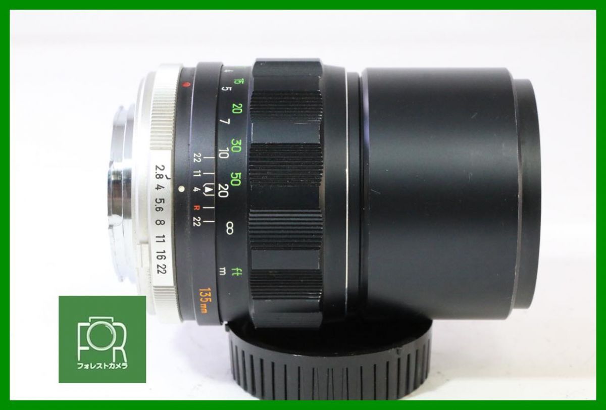 点検済 ミノルタ MINOLTA MC TELE ROKKOR-PF 135mm F2.8 前後キャップ付き 10753