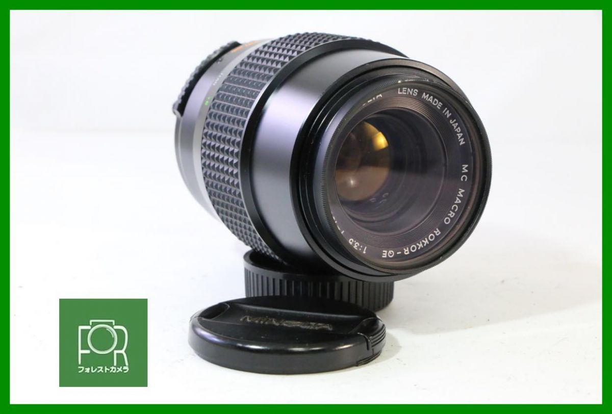 点検済 ミノルタ MINOLTA MC ROKKOR-QE mm F 3.5 前後キャップ フィルター付き 10750